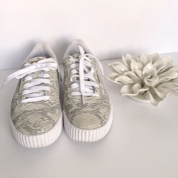 Puma Carina Snakeskin Sneakers - Picture 2 of 12